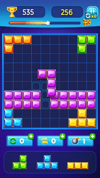 Скачать взлом Block Puzzle — Gem Block (Блокпазл блокголоволомка)  [МОД Unlimited Money] — полная версия apk на Андроид screen 3