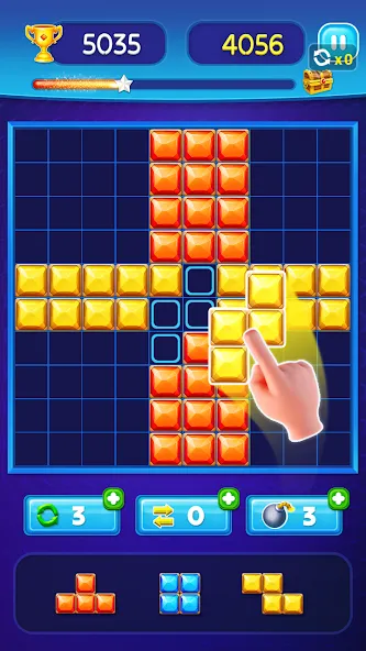 Скачать взлом Block Puzzle — Gem Block (Блокпазл блокголоволомка)  [МОД Unlimited Money] — полная версия apk на Андроид screen 5