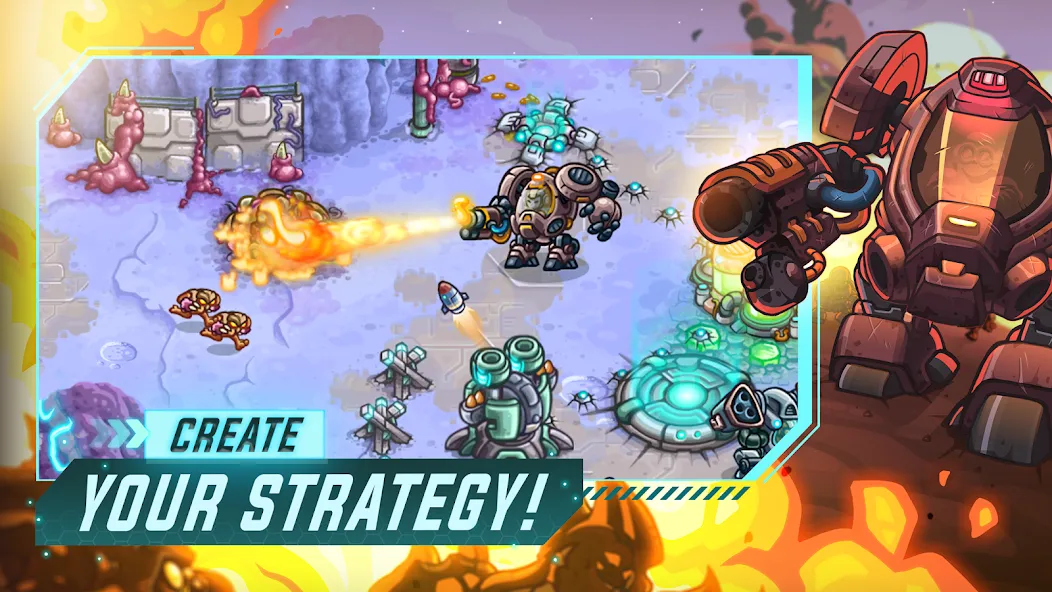 Скачать взлом Iron Marines Offline Strategy  [МОД Unlocked] — последняя версия apk на Андроид screen 2