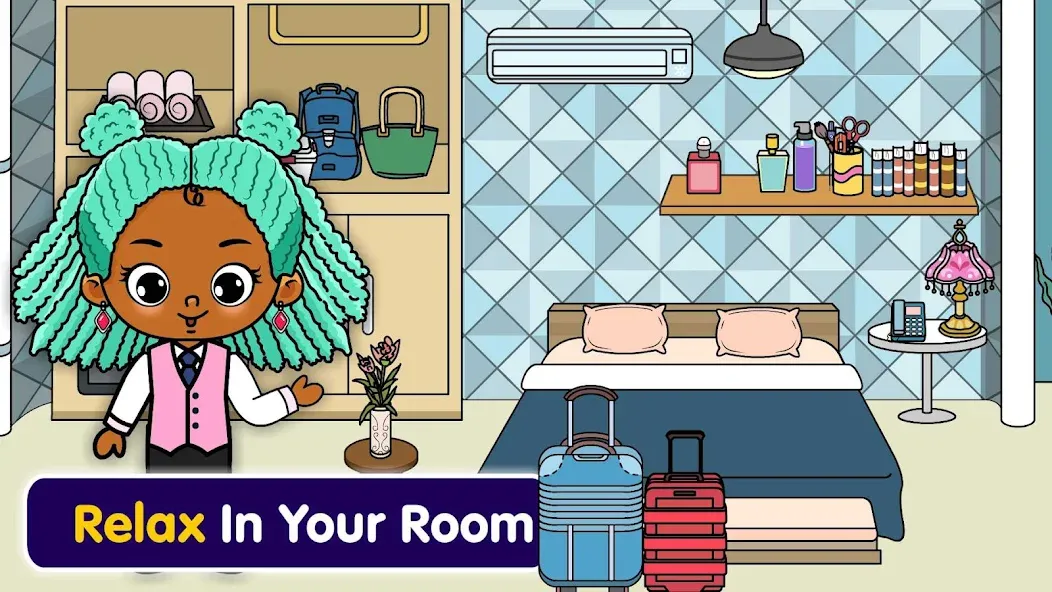 Скачать взлом Tizi Town — My Hotel Games  [МОД Бесконечные деньги] — стабильная версия apk на Андроид screen 1