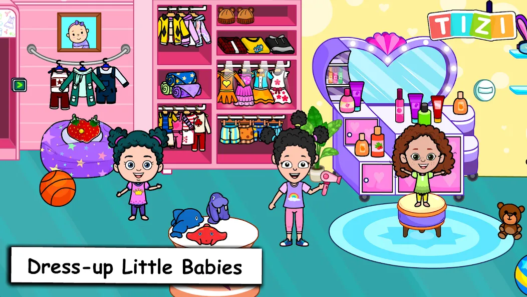 Скачать взломанную My Tizi Town Daycare Baby Game  [МОД Много монет] — последняя версия apk на Андроид screen 4