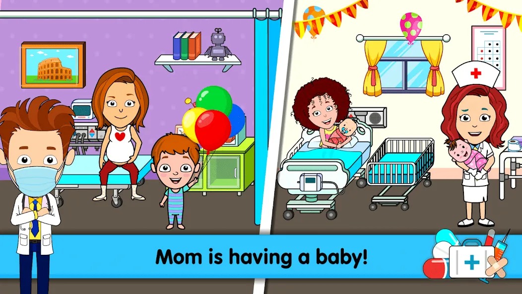 Взлом My Hospital Town Doctor Games  [МОД Menu] — последняя версия apk на Андроид screen 2