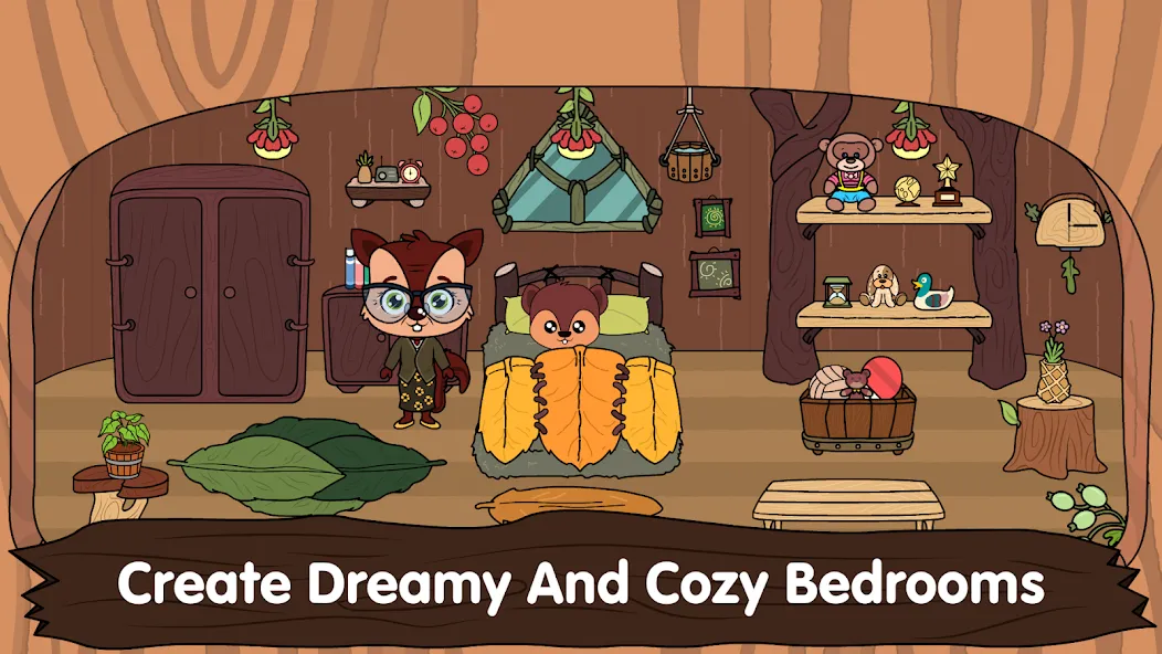 Скачать взломанную Animal Town — My Squirrel Home  [МОД Меню] — последняя версия apk на Андроид screen 2