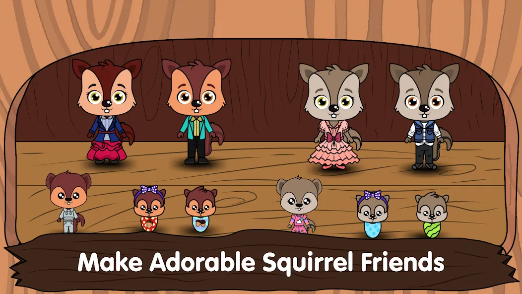 Скачать взломанную Animal Town — My Squirrel Home  [МОД Меню] — последняя версия apk на Андроид screen 3