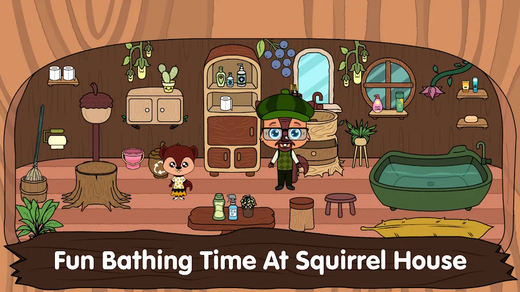 Скачать взломанную Animal Town — My Squirrel Home  [МОД Меню] — последняя версия apk на Андроид screen 4