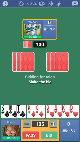 Взлом Thousand 1000 Online card game  [МОД Бесконечные деньги] — полная версия apk на Андроид screen 3