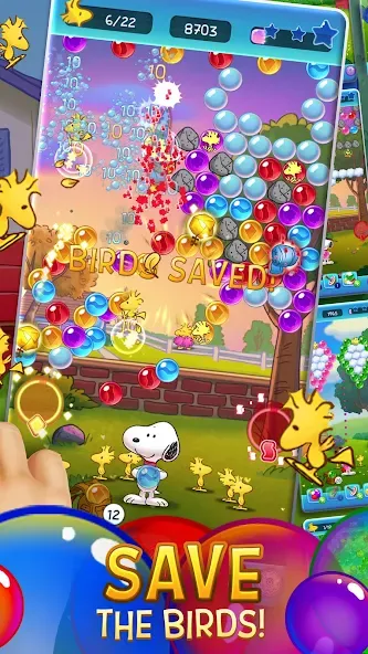 Взлом Bubble Shooter — Snoopy POP! (Бабл шутер)  [МОД Unlimited Money] — полная версия apk на Андроид screen 2