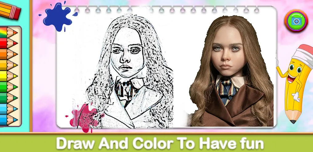 Взломанная Megan Coloring Game (Меган Колоринг Гейм)  [МОД Много денег] — полная версия apk на Андроид screen 1