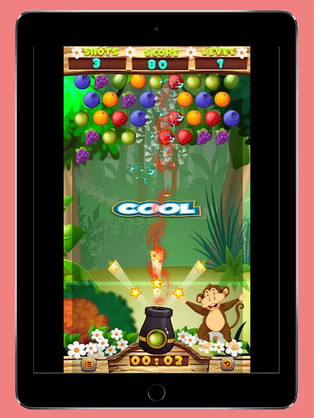 Скачать взломанную Fruits Shooter Pop (Фрутс Шутер Поп)  [МОД Бесконечные монеты] — полная версия apk на Андроид screen 1