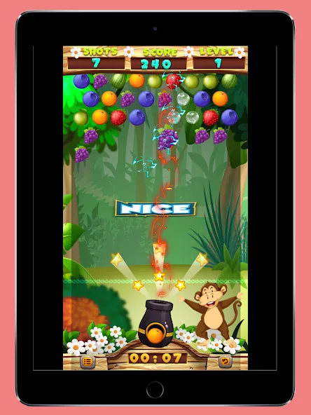 Скачать взломанную Fruits Shooter Pop (Фрутс Шутер Поп)  [МОД Бесконечные монеты] — полная версия apk на Андроид screen 2