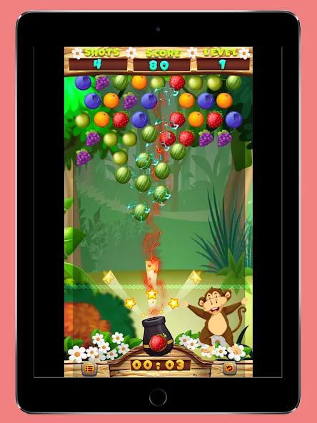 Скачать взломанную Fruits Shooter Pop (Фрутс Шутер Поп)  [МОД Бесконечные монеты] — полная версия apk на Андроид screen 4