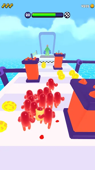 Скачать взломанную Join Blob Clash 3D: Mob Runner (Джойн Блоб Клаш 3D)  [МОД Unlocked] — последняя версия apk на Андроид screen 4