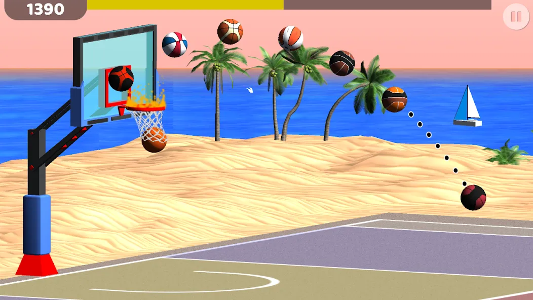 Скачать взломанную Basketball: Shooting Hoops  [МОД Бесконечные монеты] — последняя версия apk на Андроид screen 2