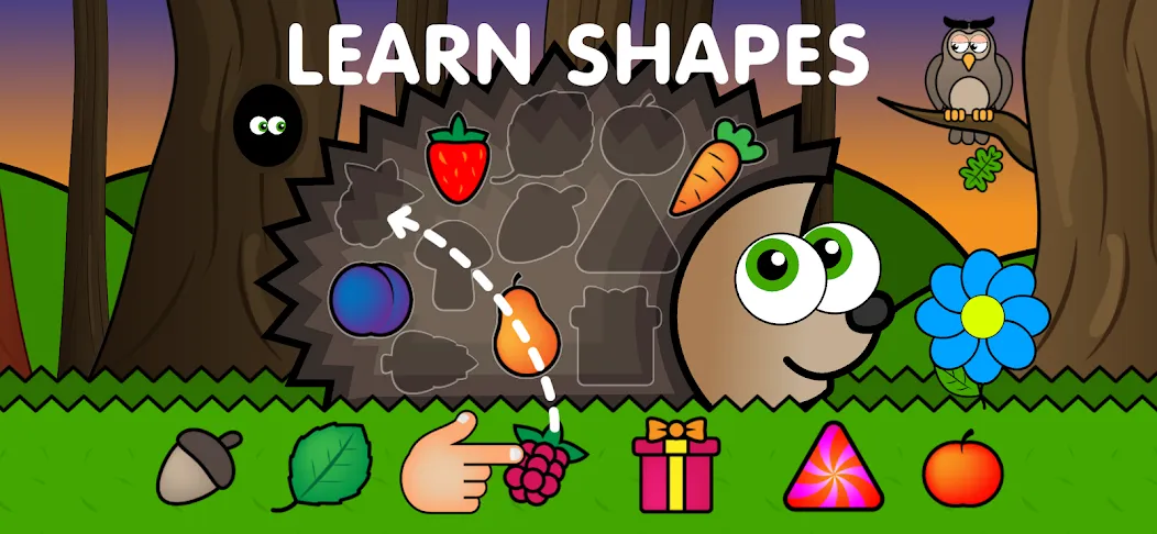 Скачать взломанную Easy games for kids 2,3,4 year  [МОД Много монет] — последняя версия apk на Андроид screen 1