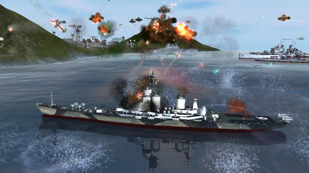 Скачать взлом WARSHIP BATTLE:3D World War II  [МОД Unlocked] — последняя версия apk на Андроид screen 3