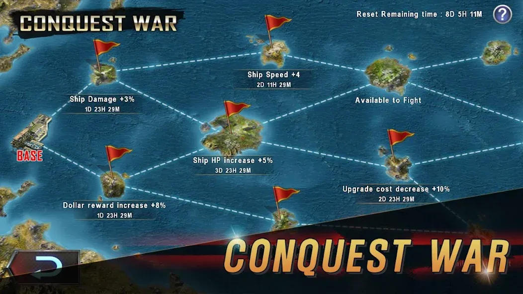 Скачать взлом WARSHIP BATTLE:3D World War II  [МОД Unlocked] — последняя версия apk на Андроид screen 4