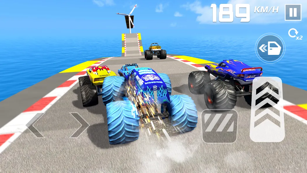 Скачать взлом Car Games: Monster Truck Stunt (Монстртрак стант)  [МОД Unlimited Money] — полная версия apk на Андроид screen 5