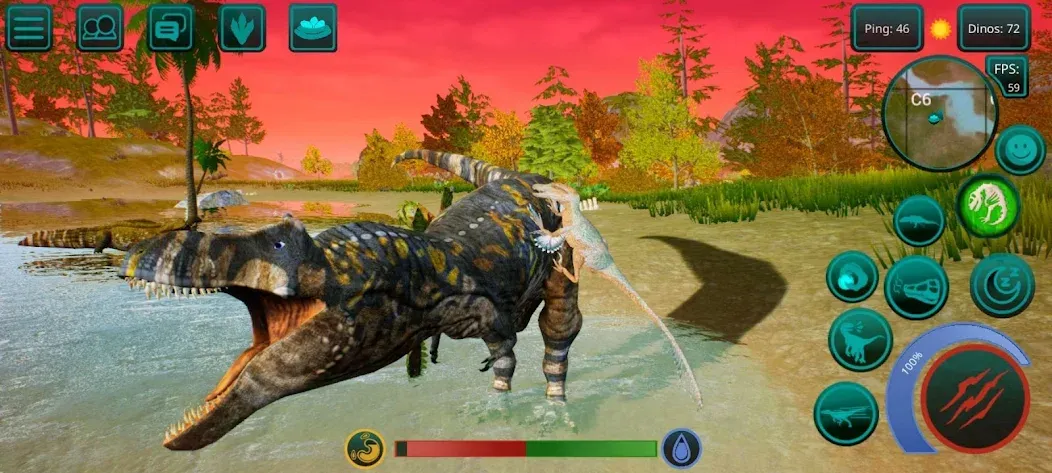 Скачать взломанную The Cursed Dinosaur Isle: Game  [МОД Все открыто] — стабильная версия apk на Андроид screen 1