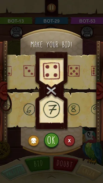 Скачать взломанную Pirate's Dice  [МОД Все открыто] — последняя версия apk на Андроид screen 2