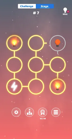 Взломанная All Lights Connect : Puzzle (Олл Лайтс Коннект)  [МОД Все открыто] — последняя версия apk на Андроид screen 1