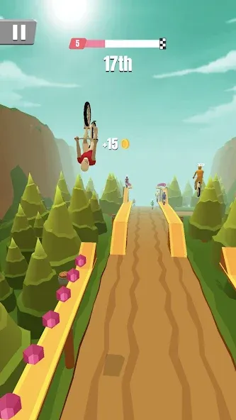 Скачать взломанную Bike Rush (Байк Раш)  [МОД Бесконечные деньги] — полная версия apk на Андроид screen 3