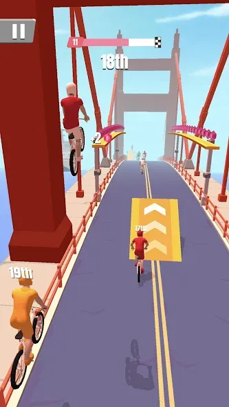 Скачать взломанную Bike Rush (Байк Раш)  [МОД Бесконечные деньги] — полная версия apk на Андроид screen 4