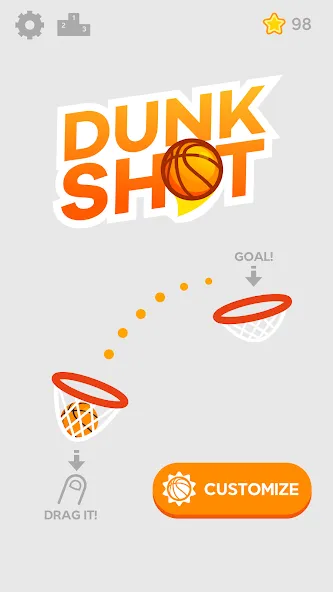 Взлом Dunk Shot (Данк Шот)  [МОД Бесконечные монеты] — полная версия apk на Андроид screen 1