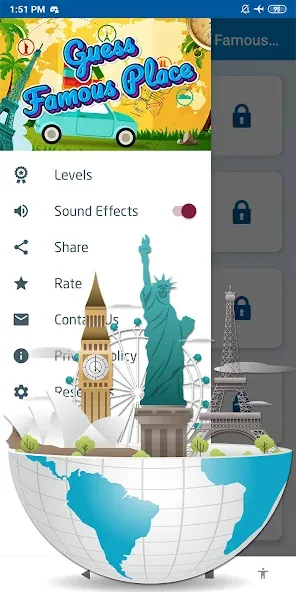 Скачать взломанную Guess the famous place  [МОД Все открыто] — полная версия apk на Андроид screen 5