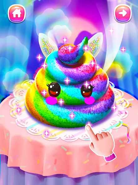 Скачать взлом Girl Games: Unicorn Cooking  [МОД Бесконечные деньги] — стабильная версия apk на Андроид screen 4