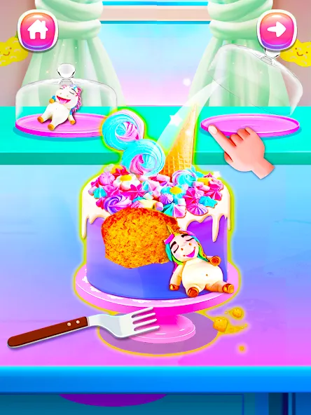 Скачать взлом Girl Games: Unicorn Cooking  [МОД Бесконечные деньги] — стабильная версия apk на Андроид screen 5