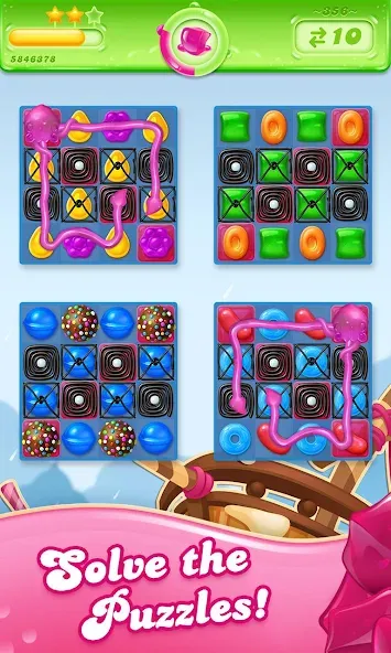 Взломанная Candy Crush Jelly Saga (Кенди Краш Джелли Сага)  [МОД Mega Pack] — полная версия apk на Андроид screen 4