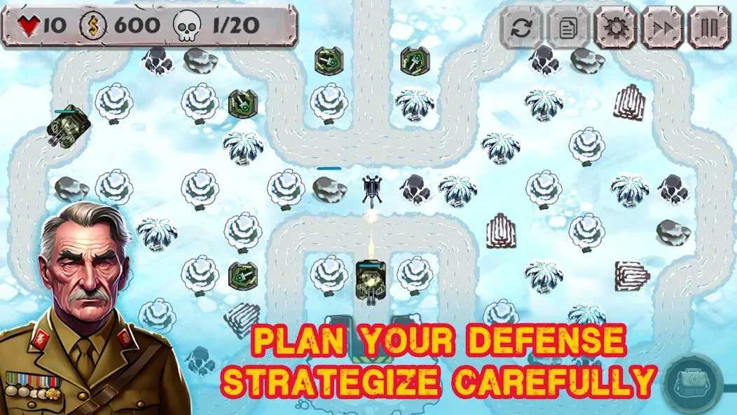 Скачать взломанную Battle Strategy: Tower Defense  [МОД Много денег] — стабильная версия apk на Андроид screen 1