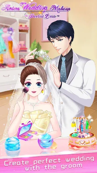 Скачать взломанную Makeup Bride: Perfect Wedding  [МОД Бесконечные монеты] — стабильная версия apk на Андроид screen 3