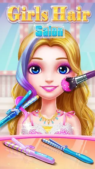 Скачать взлом Girls Hair Salon  [МОД Unlocked] — последняя версия apk на Андроид screen 3