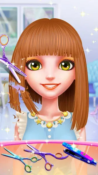 Скачать взлом Girls Hair Salon  [МОД Unlocked] — последняя версия apk на Андроид screen 5