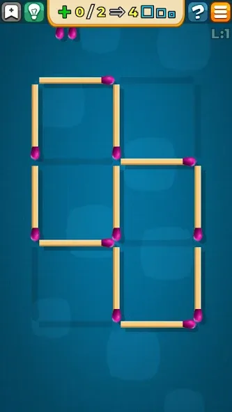 Скачать взломанную Matches Puzzle Game  [МОД Mega Pack] — последняя версия apk на Андроид screen 2