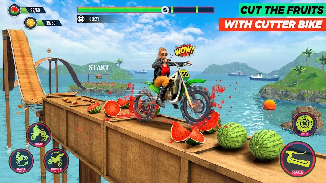 Скачать взлом Bike Stunt Game: Tricks Master  [МОД Много монет] — стабильная версия apk на Андроид screen 2