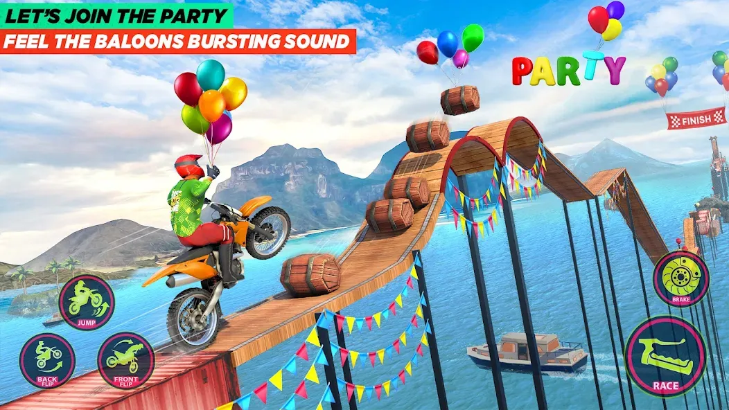 Скачать взлом Bike Stunt Game: Tricks Master  [МОД Много монет] — стабильная версия apk на Андроид screen 3