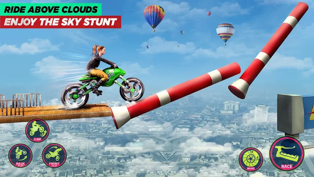 Скачать взлом Bike Stunt Game: Tricks Master  [МОД Много монет] — стабильная версия apk на Андроид screen 5