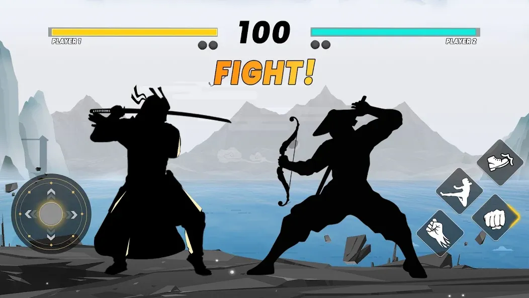 Взлом Sword Shadow Fighting Game 3D  [МОД Mega Pack] — полная версия apk на Андроид screen 1