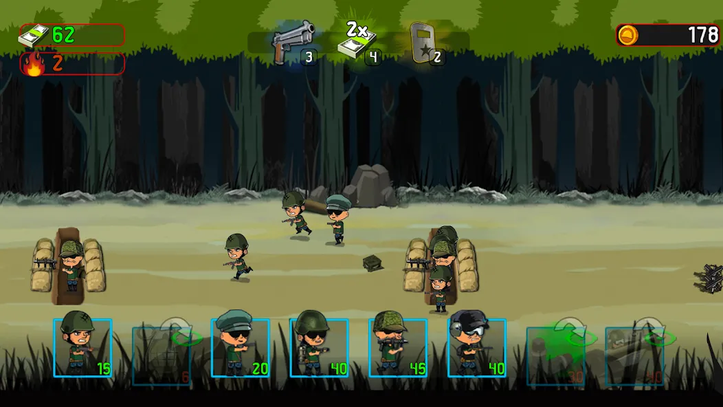 Скачать взлом Army War: Military Troop Games  [МОД Бесконечные монеты] — последняя версия apk на Андроид screen 3