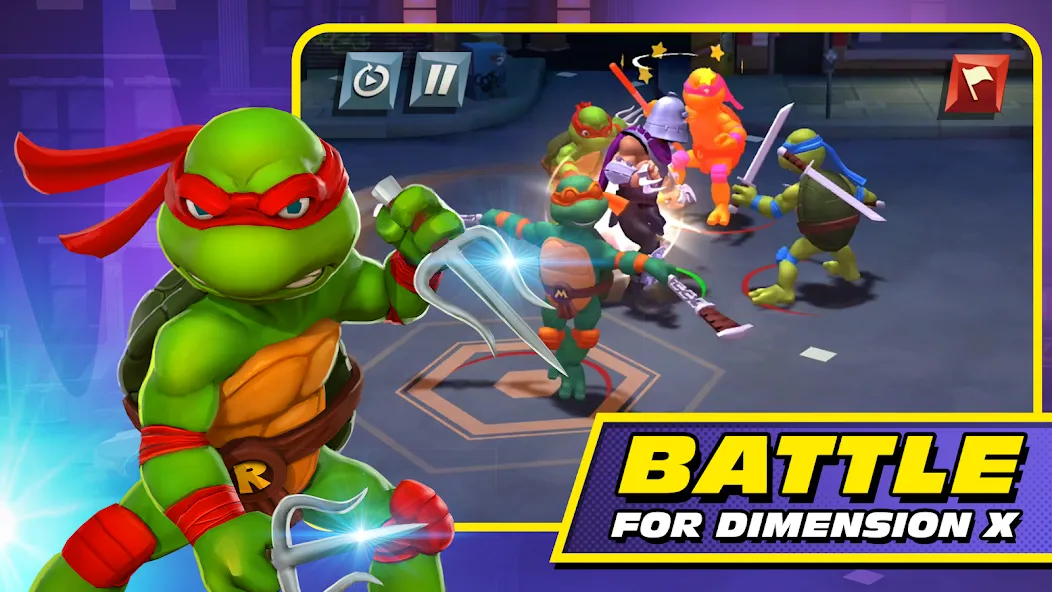 Взломанная TMNT: Mutant Madness (ТМНТ)  [МОД Меню] — последняя версия apk на Андроид screen 1