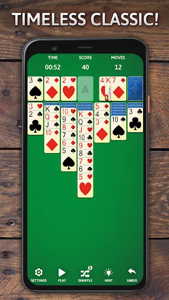 Скачать взломанную Solitaire Classic Era Games  [МОД Menu] — стабильная версия apk на Андроид screen 1