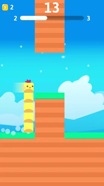 Скачать взломанную Stacky Bird: Fun Egg Dash Game (тэки птица)  [МОД Unlocked] — полная версия apk на Андроид screen 2