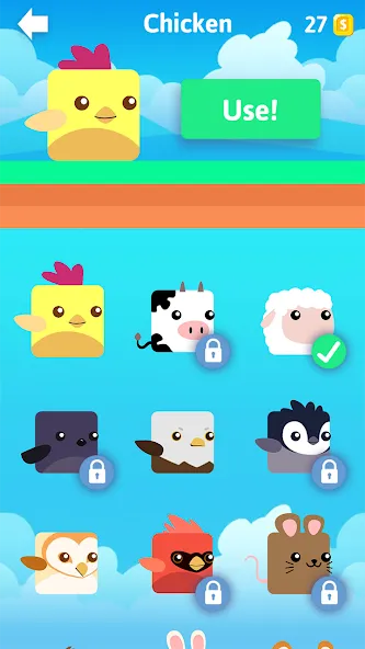 Скачать взломанную Stacky Bird: Fun Egg Dash Game (тэки птица)  [МОД Unlocked] — полная версия apk на Андроид screen 4