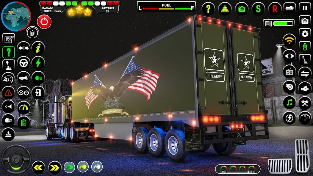 Взломанная Army Truck Transporter Game 3D  [МОД Unlimited Money] — стабильная версия apk на Андроид screen 2