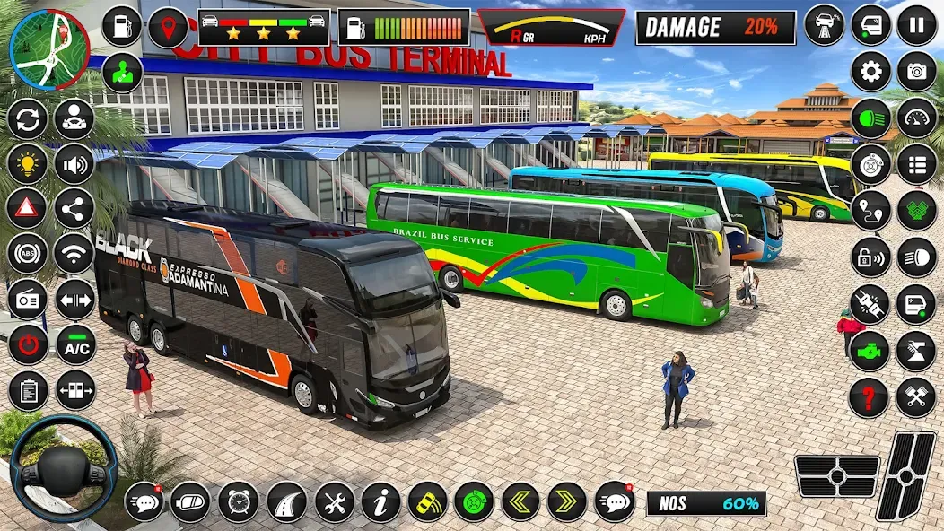 Скачать взлом City Coach Bus Driver Games 3D  [МОД Меню] — полная версия apk на Андроид screen 1