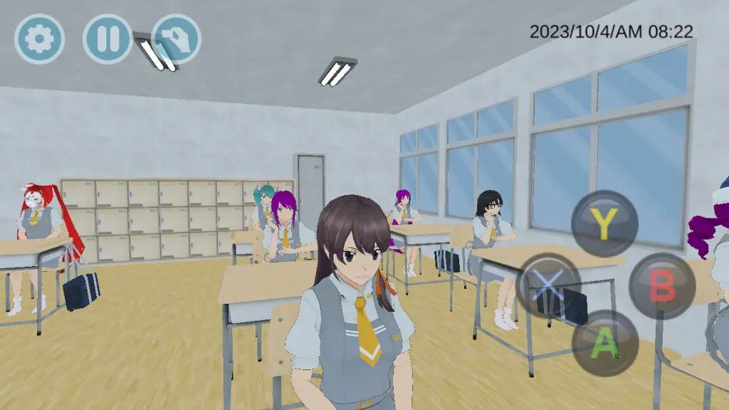 Взломанная High School Simulator 2018 (Хай Скул Симулятор 2018)  [МОД Mega Pack] — полная версия apk на Андроид screen 1