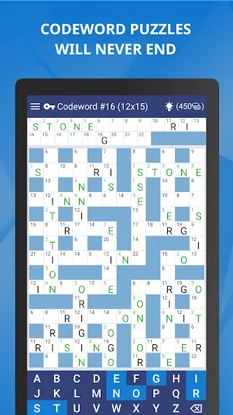 Взломанная Keywords — Codeword Puzzle  [МОД Menu] — стабильная версия apk на Андроид screen 2