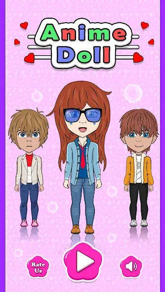 Взлом Anime Doll Designer (Аниме Кукольный Дизайнер)  [МОД Mega Pack] — последняя версия apk на Андроид screen 1